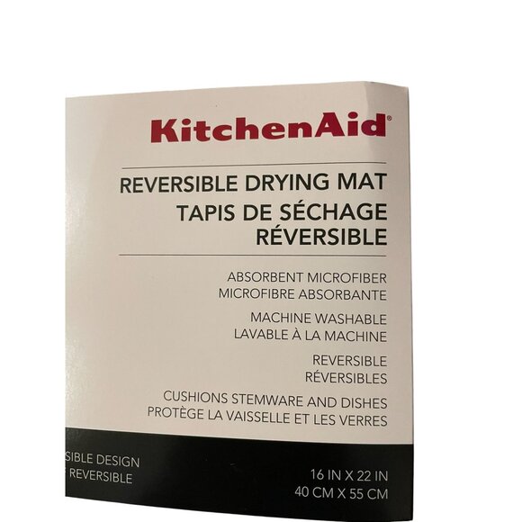 Kitchen Aid Reversible Drying Mat NEW Purple Floral - Picture 4 of 10